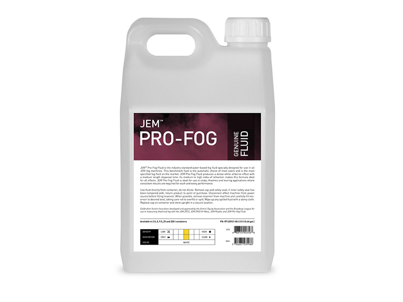 Jem Pro Fog Fluid 25 Liter Jug